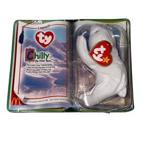 McDonalds Ty Beanie Bear Legends - Chilly - the Polar Bear 1999-USED